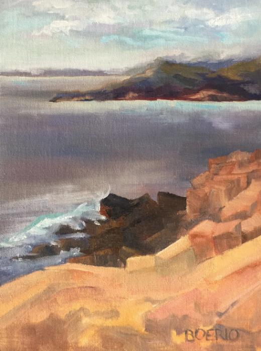 Maine Glory, plein air (9x12